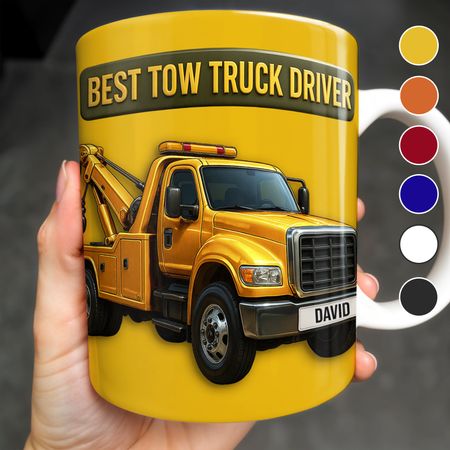 Best Tow Truck Driver - Personalized Custom Coffee Mug