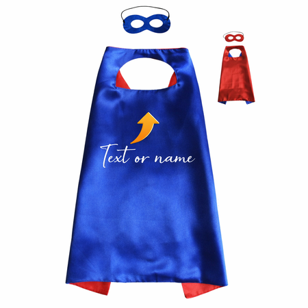 Personalized Kids Superhero Cape – Double-Layer Satin, Safe & Non-Toxic Custom Name Cape
