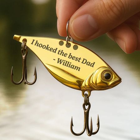 Best Catch of My Life – Personalized Fishing Lure Gift for Dad 🎣❤️