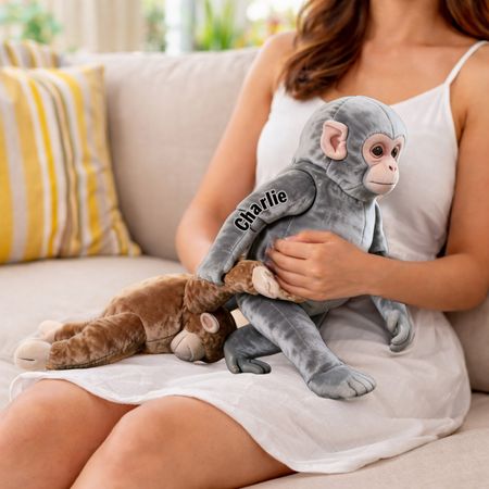 Monkey Custom Shaped Pillow - Personalized Gifts