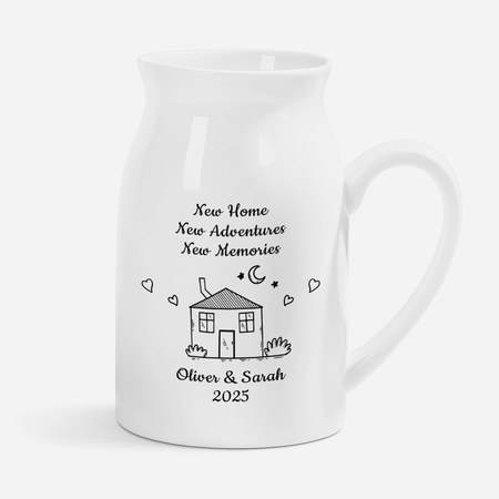 Personalised New Home Flower Vases for Couples