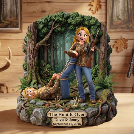 Hunting Couple Acrylic Plaque - Personalized Gifts For Couple Plaque