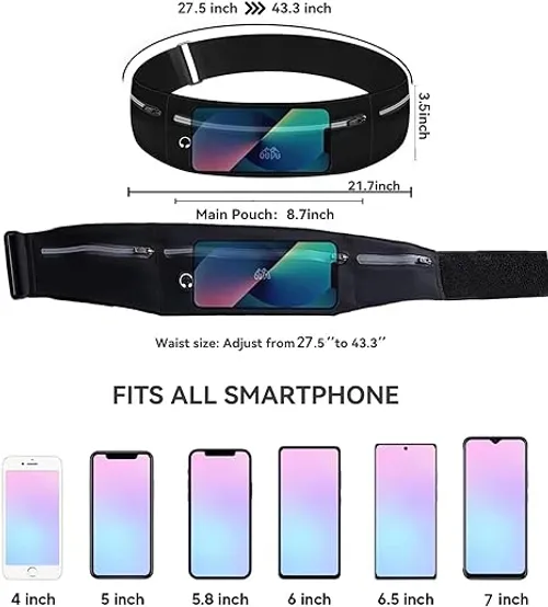 Slim Sports Belt for Running Cycling