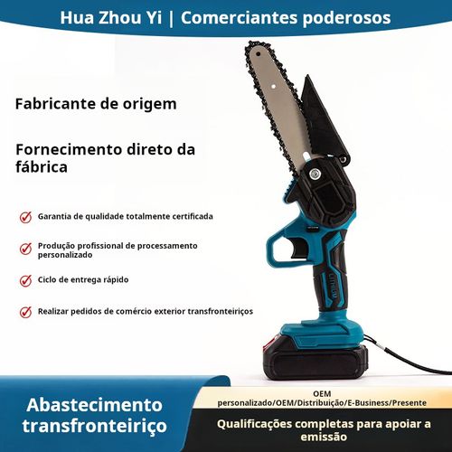 Motosserra elétrica portátil de alta potência