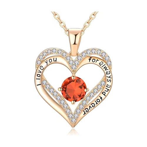 Colar em forma de coração