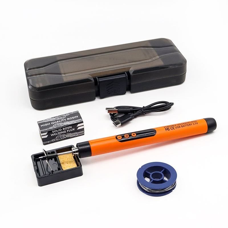 Ferro de Solda Digital Portátil com Display USB, Conjunto de Ferramentas com Bateria de Lítio e Carregamento Sem Fio para Uso Doméstico, Eletrodoméstico