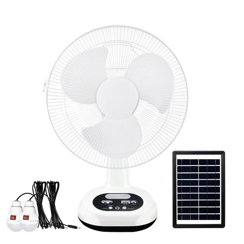 Ventilador Solar Conjunto Balançando A Cabeça Ventilador De Carregamento Lâmpada Stand Ventilador