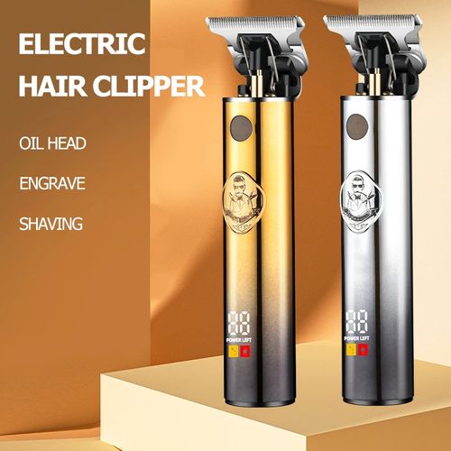 Recarregável Aparador De Cabelo Elétrico Retro Display Digital Must-Have para Escultura Retro Pompadour Penteados Novo Elétrico Elétrico