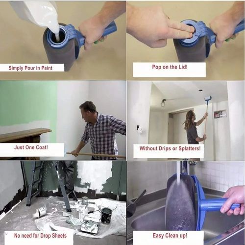 Pincel corredor profissional, rolo de pintura do quarto do punho aglomerado
