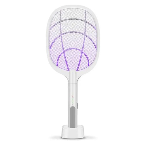Mosquito Killer Racket Elétrica Recarregável Lâmpada Led
