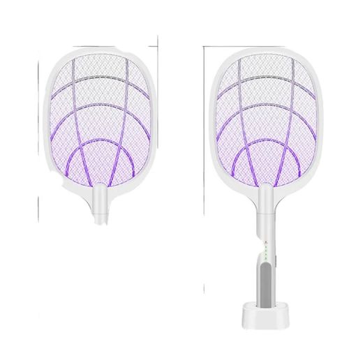 Mosquito Killer Racket Elétrica Recarregável Lâmpada Led