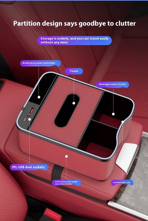 Car Armrest Multifunctional Storage Box