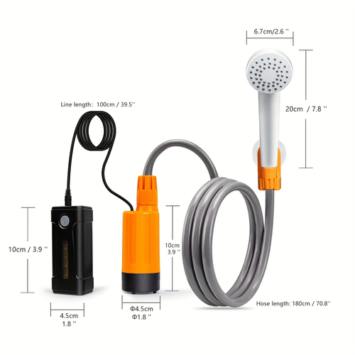 KOOPS Portable Camping Shower Kit