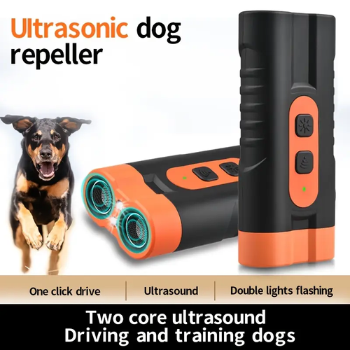 Dual-Head Ultrasonic Dog Repeller