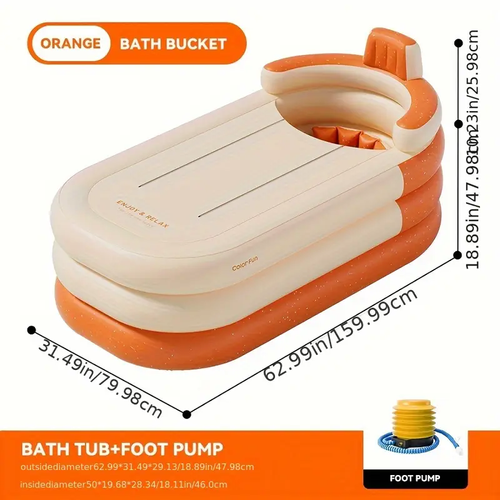 Mingshi Inflatable Hot Tub Portable Foldable