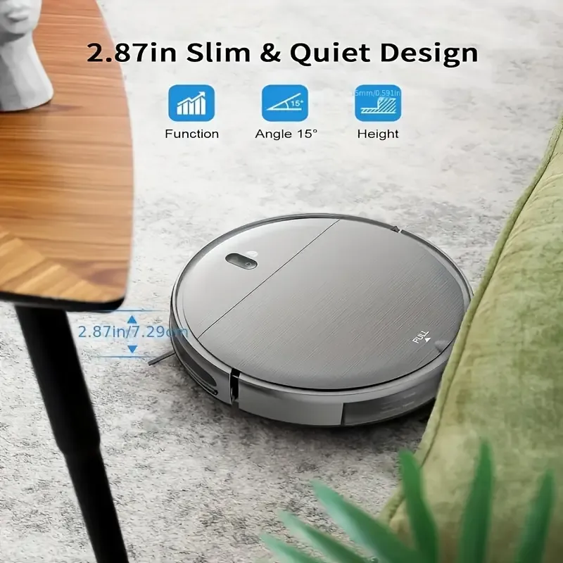 🤖✨Robot Vacuum and Mop Combo, WiFi-App Control, Robot Vacuum with Timer