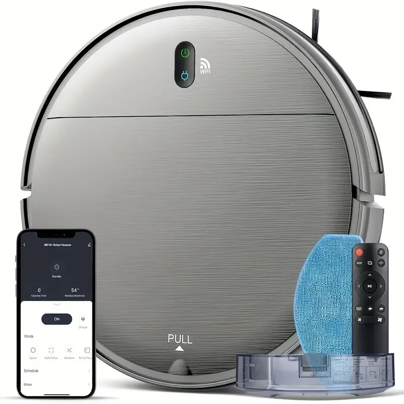 🤖✨Robot Vacuum and Mop Combo, WiFi-App Control, Robot Vacuum with Timer