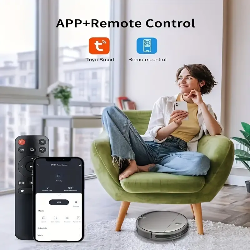 🤖✨Robot Vacuum and Mop Combo, WiFi-App Control, Robot Vacuum with Timer