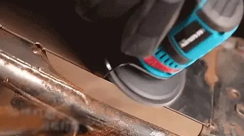 Multifunctional brushless angle grinder for cutting, grinding and polishing + 2 batteries