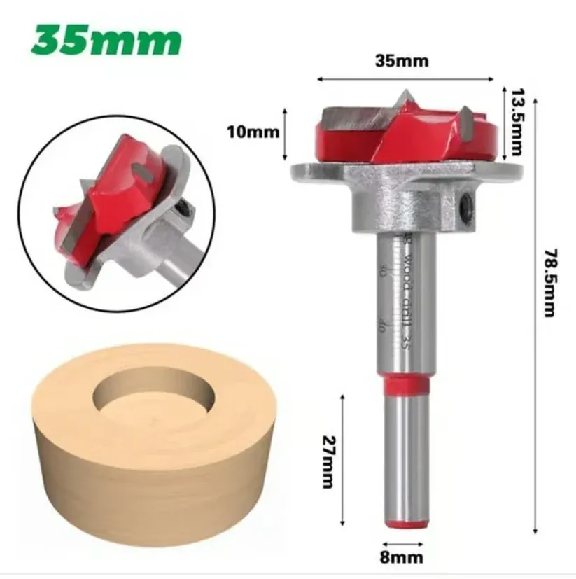 🔥🔥Off Positioning Woodworking Drill Bit Set(Pack of 5)