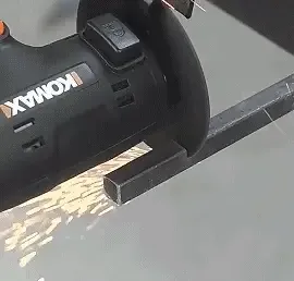 Multifunctional brushless angle grinder for cutting, grinding and polishing + 2 batteries