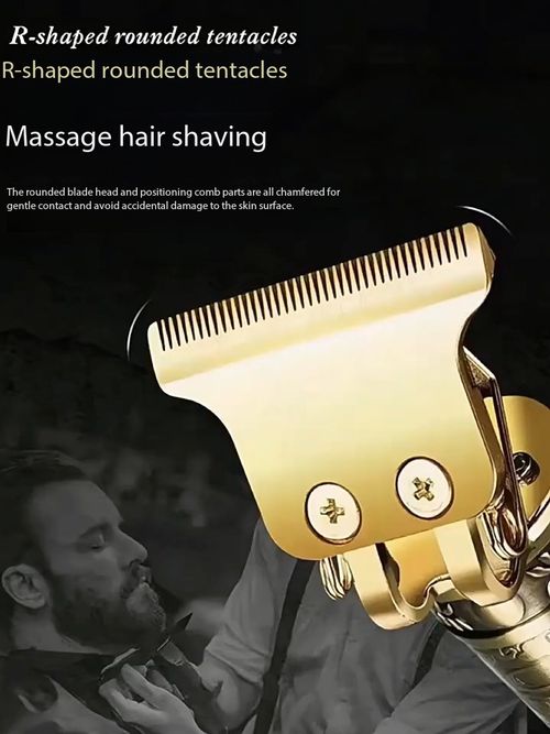 🔥🔥🔥USB hair clipper electric professional haircut rechargeable retro metal shaving machine electric clipper