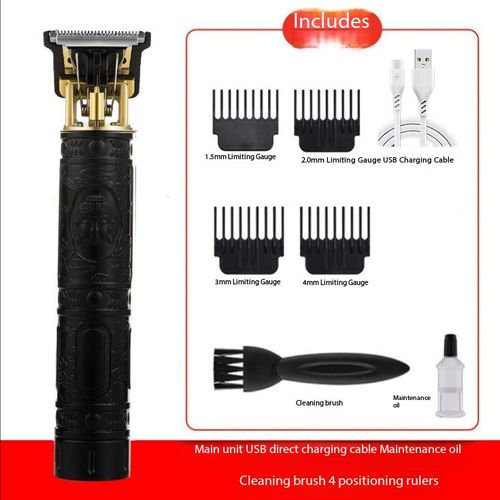 🔥🔥🔥USB hair clipper electric professional haircut rechargeable retro metal shaving machine electric clipper