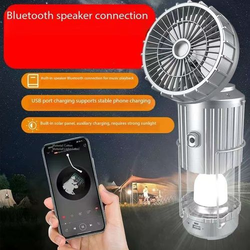 🔥🔥🔥2025 Multi-function LED Camping Lamp (USB charging + Bluetooth music + mobile phone charging)