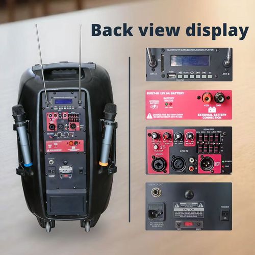 Ghana Must-Have High-Volume Bluetooth Outdoor Speaker with Wireless Mics – Ideal for Parties, Gatherings & More!