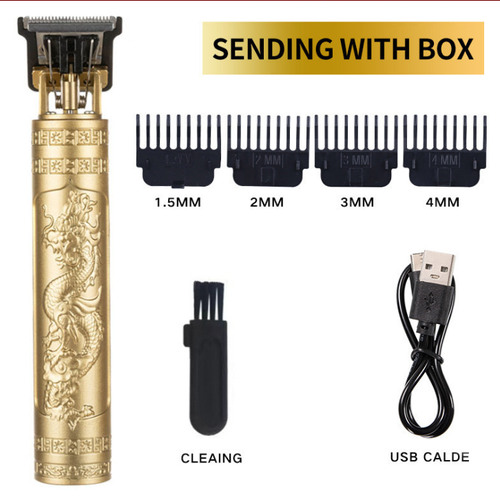 🔥🔥🔥USB hair clipper electric professional haircut rechargeable retro metal shaving machine electric clipper