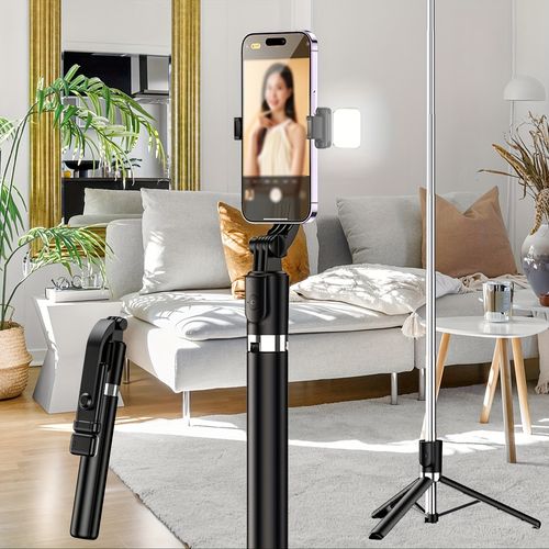 Anti-Shake, Extendable Selfie Stick with Bluetooth Remote