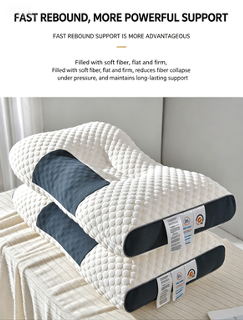 Knitted Massage Neck-Support Pillow