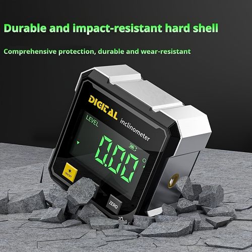 High-precision digital laser inclinometer and electronic angle measuring tool