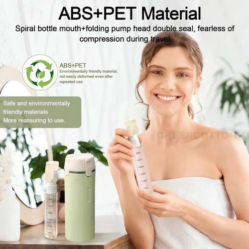 5-Piece Leak-Proof Refillable Travel Toiletry Container Set