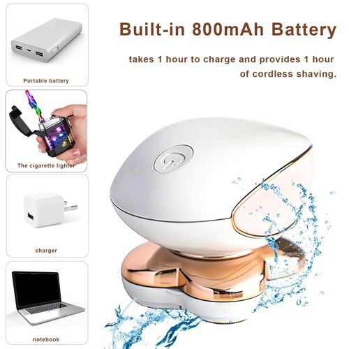 Rechargeable 4-Head Painless Full-Body Hair Remover for Hands and Feet