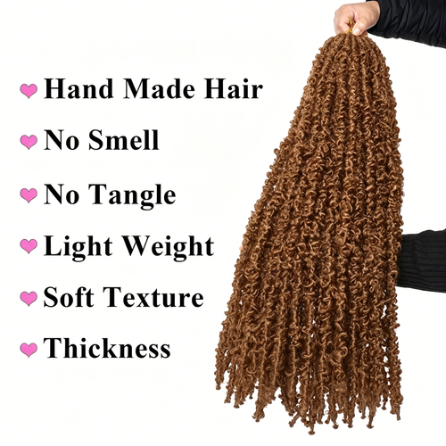 Distressed butterfly locs with hair extensions for dreadlocks