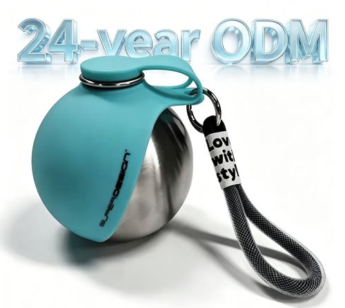 2-in-1 Stainless Steel Dog Water Bottle
