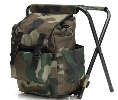 Folding Stool, Backpack‑Style Chair