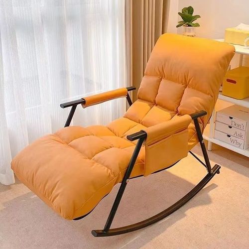 Modern‑frame fabric recliner rocking chair