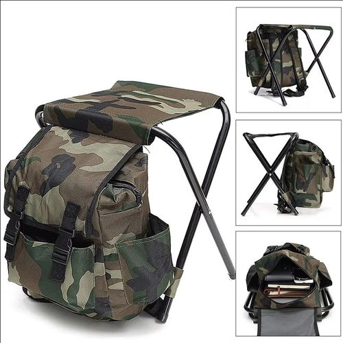 Folding Stool, Backpack‑Style Chair
