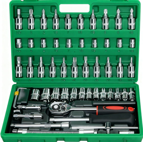 46-Piece Drive Socket and Ratchet Wrench Set
