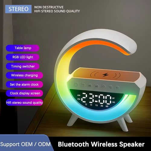 Big G Bluetooth Speaker — Wireless, Rechargeable Table Lamp and Portable Subwoofer