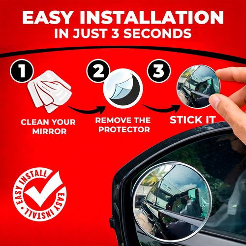 🔥HOT SALE🔥 COD！Universal Shockproof HD Wide-Angle Rearview Mirror, Scratch & Fade Resistant Luxury Car Mirror Fit All Vehicle Models For Elite Upscale Drivers In Nairobi Kenya