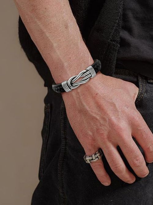 🔥Hot Seller🔥 COD！Forever Linked Premium Bracelet – Stylish Stainless Steel Cuff for Couples, Symbolic Jewelry Gift to Strengthen Bonds & Remind of Love