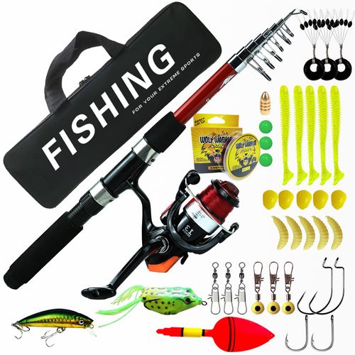 🔥Kit de Pesca Zurp Completo Com 30 Acessórios
