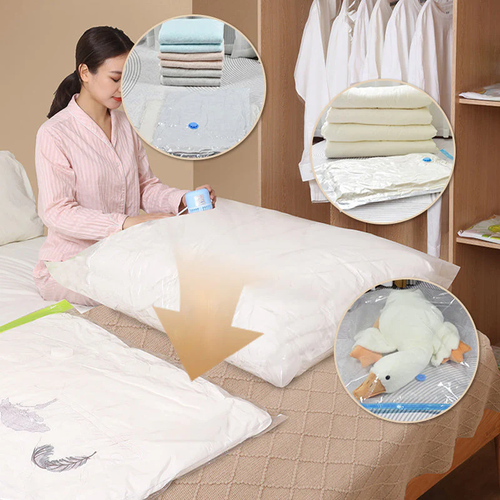 Transparent Multi-Functional Vacuum Storage Bags set（5pcs) with Electric Pump