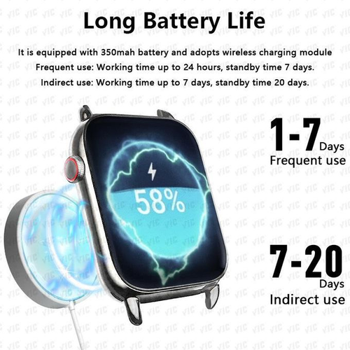 IPS Full Touch Smart Watch BT Call Sport Heart Rate Health Monitor