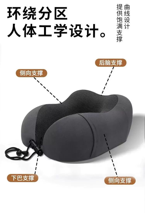 U-shaped travel neck pillow memory foam head pillow U-shaped neck pillow