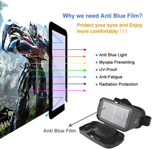 VR RC Pro 3D VR Glasses Headset (88215A) Rubberized Coding