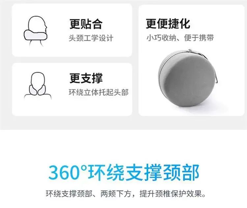 U-shaped travel neck pillow memory foam head pillow U-shaped neck pillow